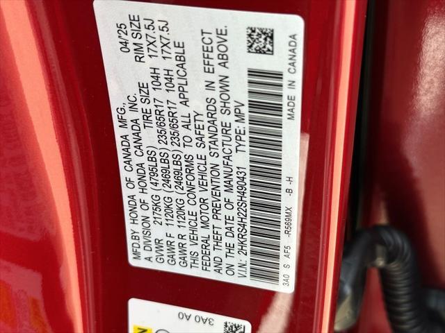 Photo of 2025 Radiant Red Metallic Honda CR-V