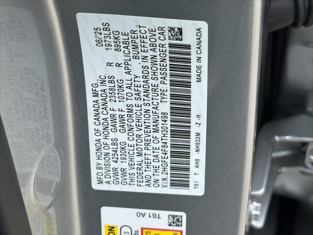 Photo of 2026 Solar Silver Metallic Honda Civic Hybrid