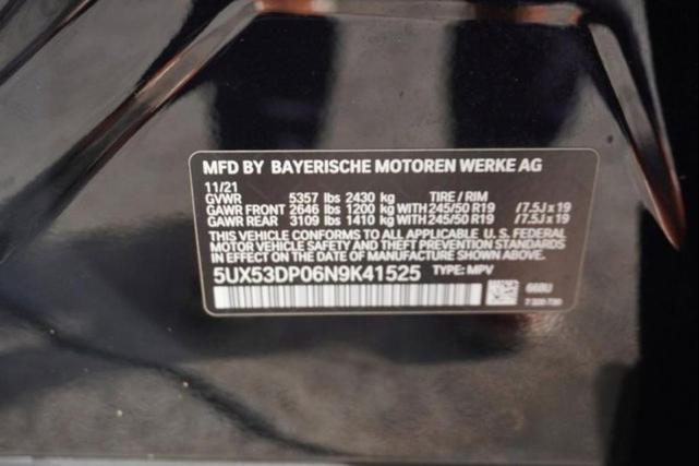 Photo of 2022 Jet Black BMW X3