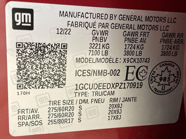 Photo of 2023 Radiant Red Chevrolet Silverado 1500