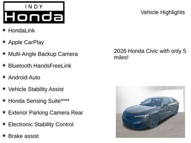 Photo of 2026 Crystal Black Pearl Honda Civic