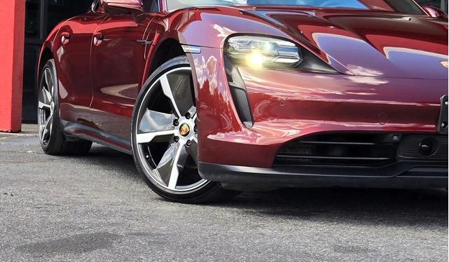 Photo of 2021 Cherry Metallic Porsche Taycan