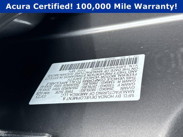Photo of 2023 Liquid Carbon Metallic Acura MDX
