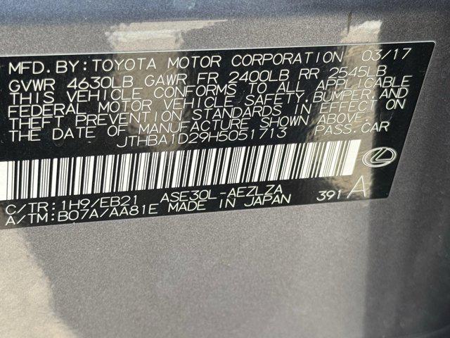Photo of 2017 Nebula Gray Pearl Lexus IS 200t