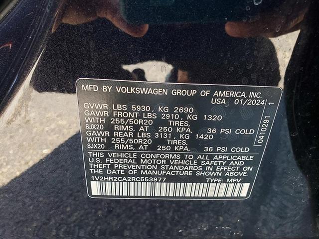 Photo of 2024 Deep Black Pearl Volkswagen Atlas