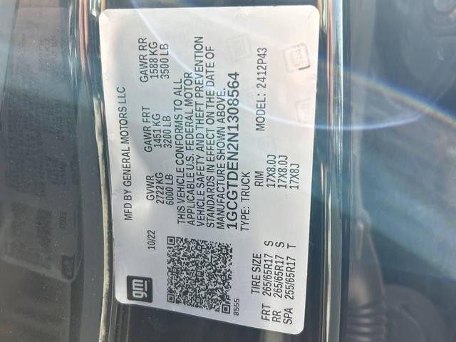 Photo of 2022 Black Chevrolet Colorado