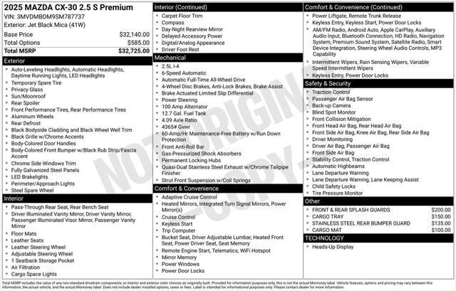 Photo of 2025 Jet Black Mica Mazda CX-30