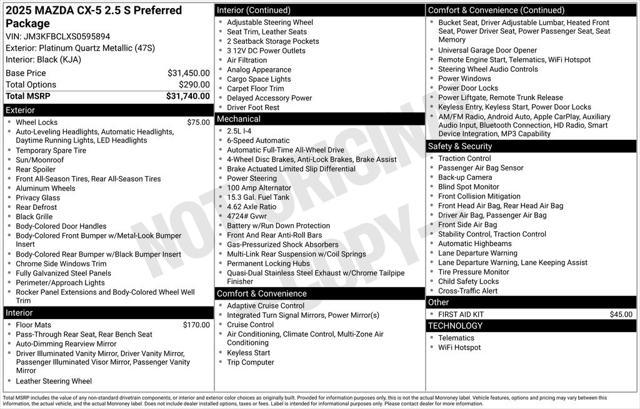 Photo of 2025 Platinum Quartz Metallic Mazda CX-5