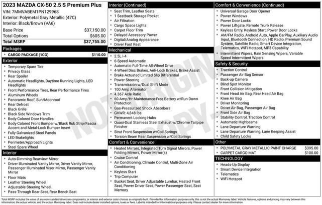 Photo of 2023 Polymetal Gray Metallic Mazda CX-50