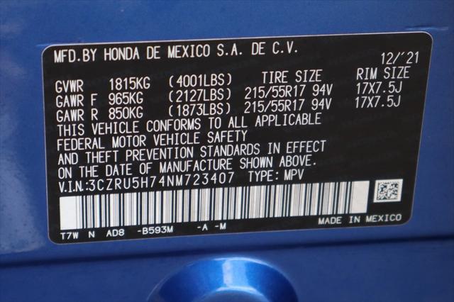 Photo of 2022 Aegean Blue Metallic Honda HR-V