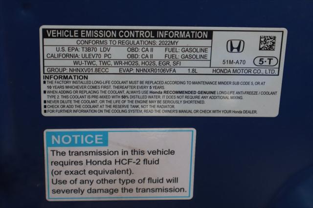 Photo of 2022 Aegean Blue Metallic Honda HR-V