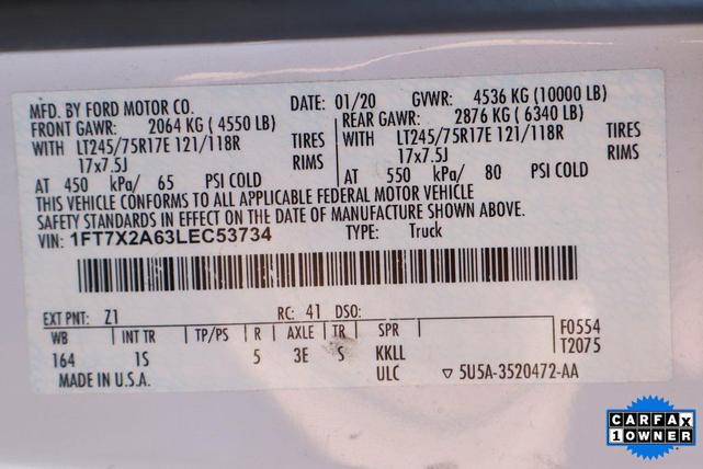Photo of 2020 Oxford White Ford F-250