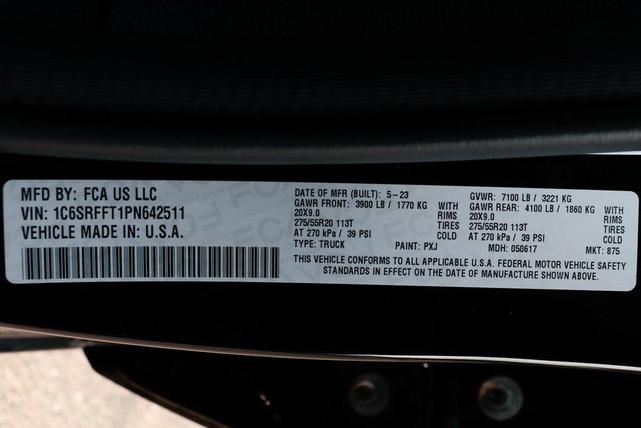 Photo of 2023 Diamond Black Crystal Pearlcoat RAM 1500