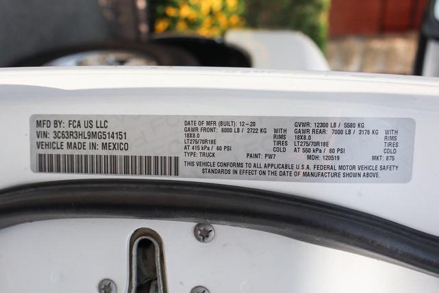 Photo of 2021 Bright White Clearcoat RAM 3500