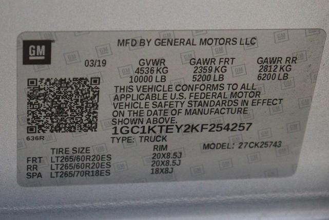 Photo of 2019 Silver Ice Metallic Chevrolet Silverado 2500