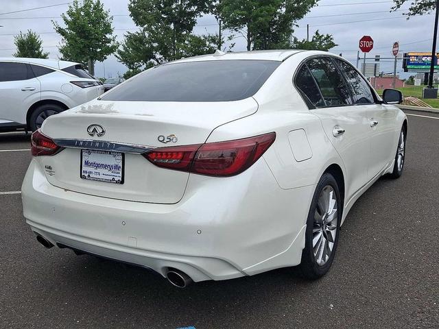 Photo of 2021 Majestic White INFINITI Q50