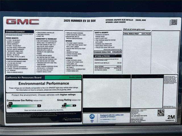 Photo of 2025 Graphite Blue Metallic GMC HUMMER EV SUV
