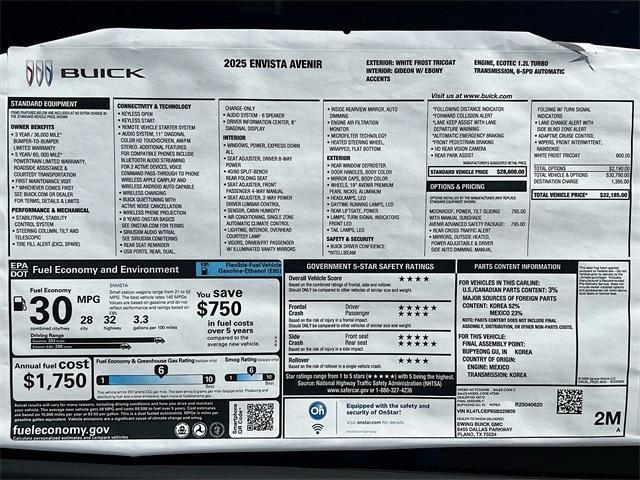 Photo of 2025 White Frost Tri-Coat Buick Envista