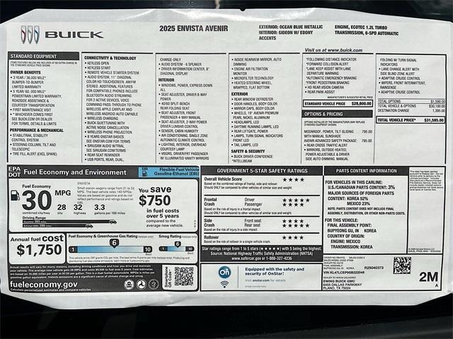 Photo of 2025 Ocean Blue Metallic Buick Envista