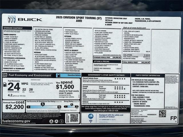 Photo of 2025 Moonstone Gray Metallic Buick Envision