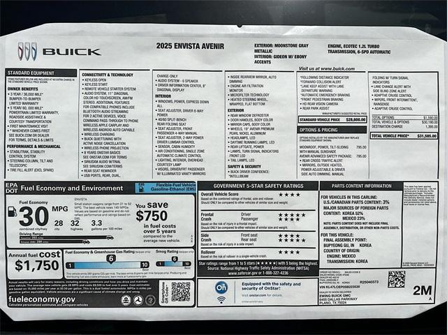Photo of 2025 Moonstone Gray Metallic Buick Envista