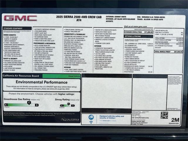 Photo of 2025 Summit White GMC Sierra 2500