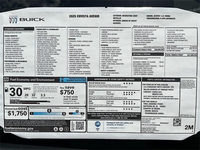 Photo of 2025 Moonstone Gray Metallic Buick Envista