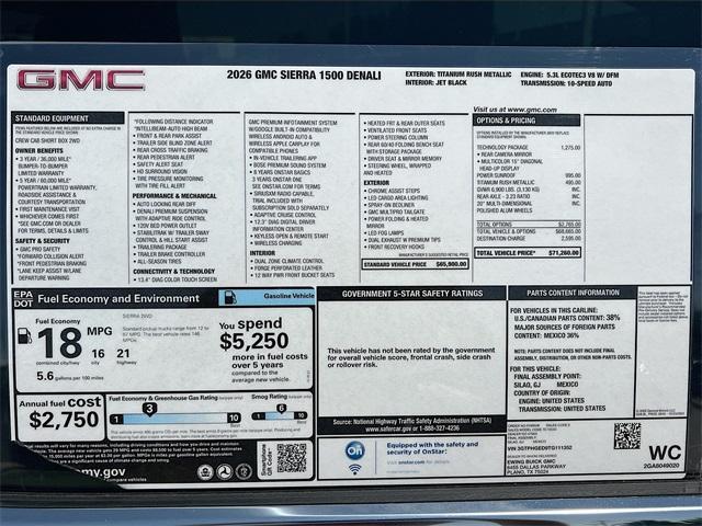 Photo of 2026 Titanium Rush Metallic GMC Sierra 1500
