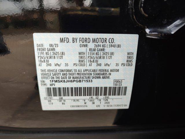 Photo of 2023 AGATE BLACK METALLIC Ford Explorer