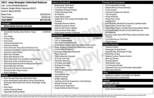 Photo of 2021 Bright White Clearcoat Jeep Wrangler Unlimited