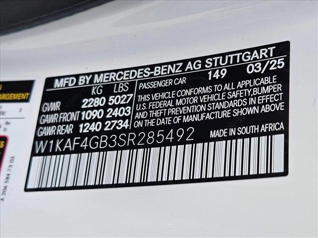 Photo of 2025 Polar White Mercedes-Benz C-Class