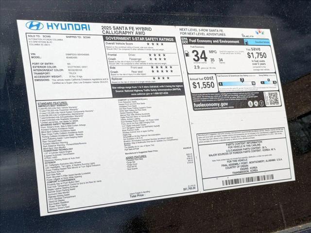 Photo of 2025 Ecotronic Gray Hyundai SANTA FE HEV