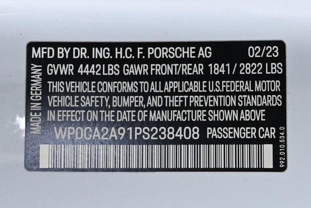 Photo of 2023 Carrara White Metallic Porsche 911