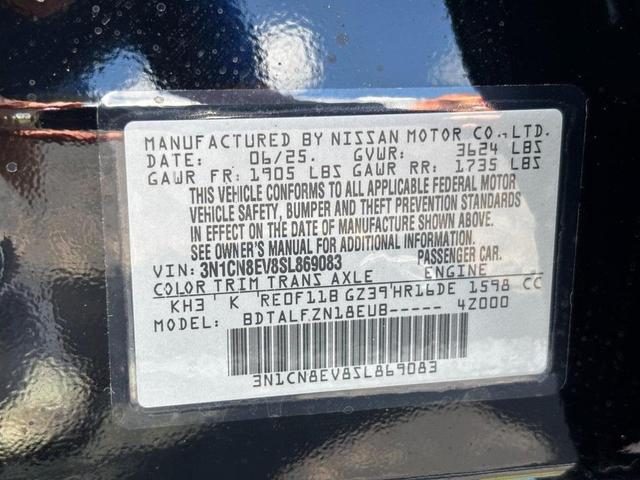 Photo of 2025 Super Black Metallic Nissan Versa