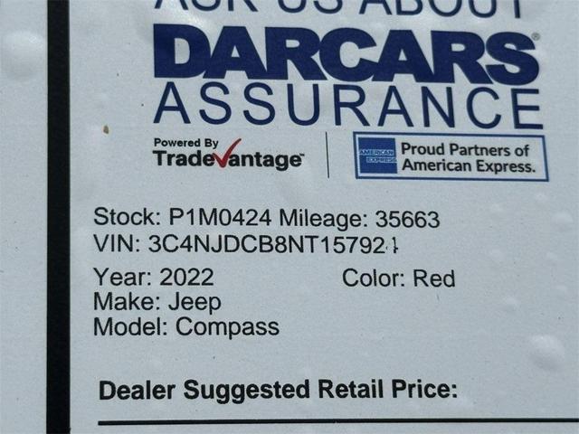 Photo of 2022 Velvet Red Pearlcoat Jeep Compass