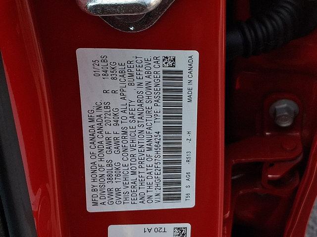 Photo of 2025 Rallye Red Honda Civic