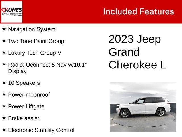 Photo of 2023 Bright White Clearcoat Jeep Grand Cherokee L