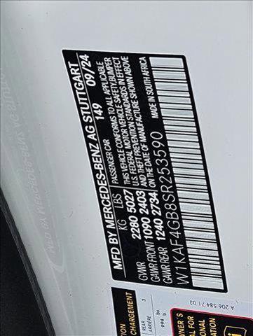 Photo of 2025 Polar White Mercedes-Benz C-Class