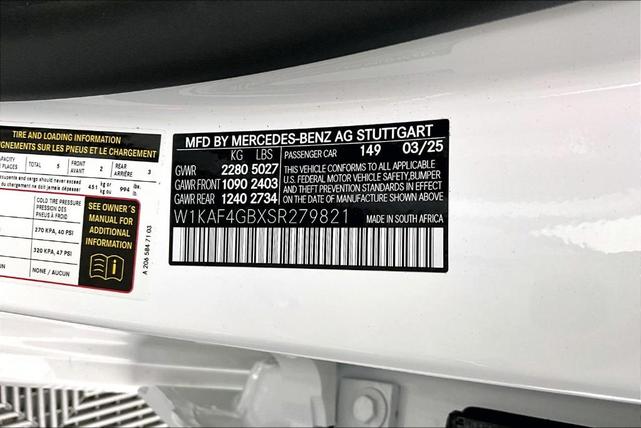 Photo of 2025 Polar White Mercedes-Benz C-Class