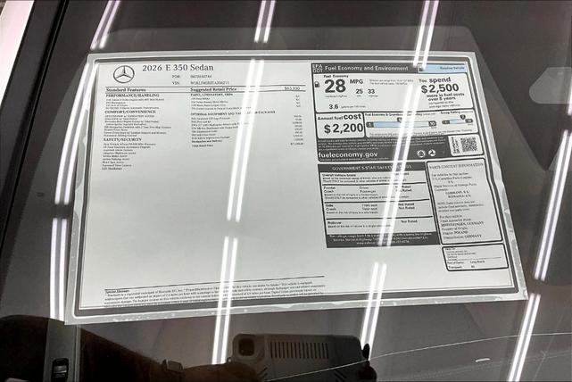 Photo of 2026 Polar White Mercedes-Benz E-Class