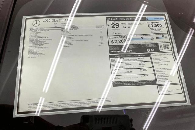 Photo of 2025 Midnight Black Mercedes-Benz GLA 250