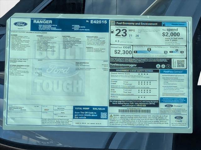Photo of 2025 Oxford White Ford Ranger