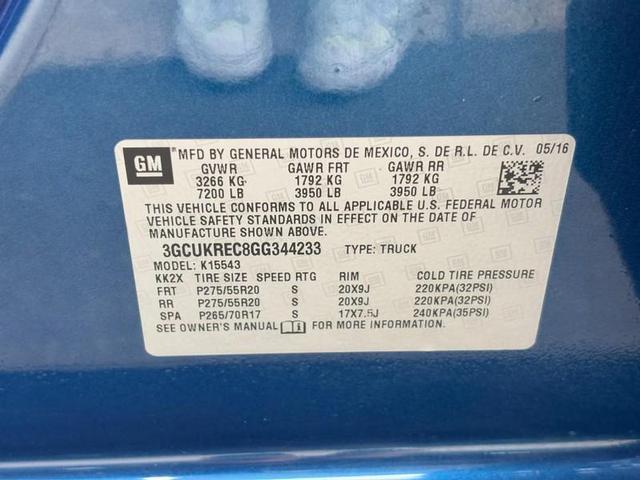 Photo of 2016 Deep Ocean Blue Metallic Chevrolet Silverado 1500