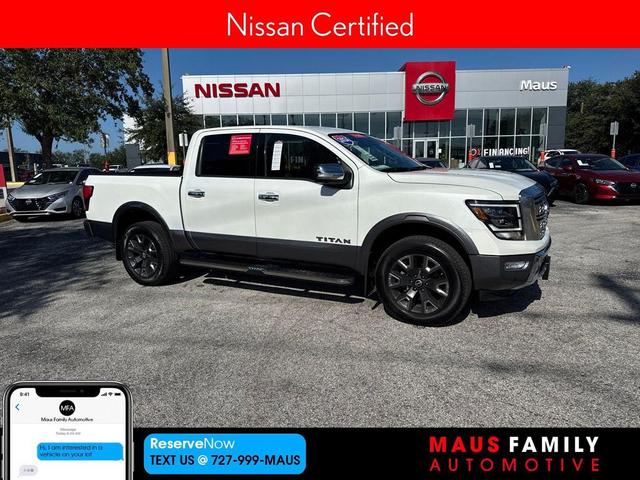 Photo of 2024 Pearl White Tricoat Nissan Titan