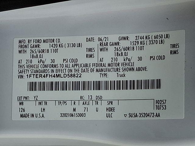 Photo of 2021 Oxford White Ford Ranger