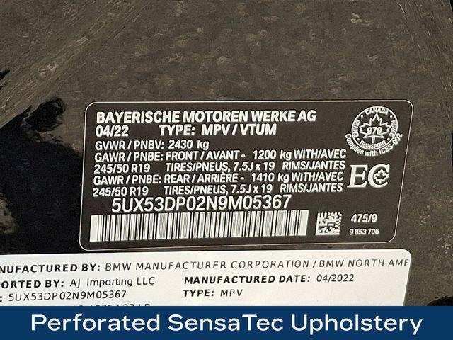 Photo of 2022 Black BMW X3