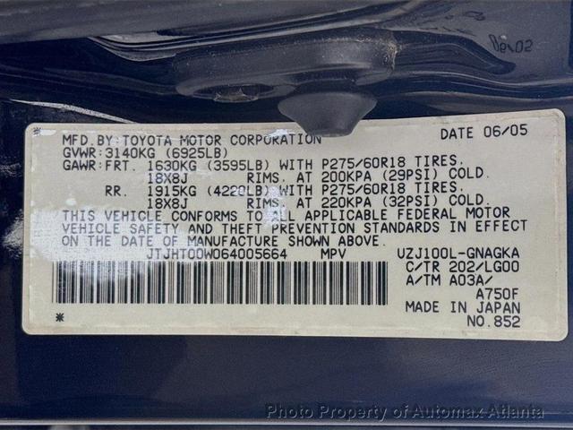 Photo of 2006 Black Onyx Lexus LX 470