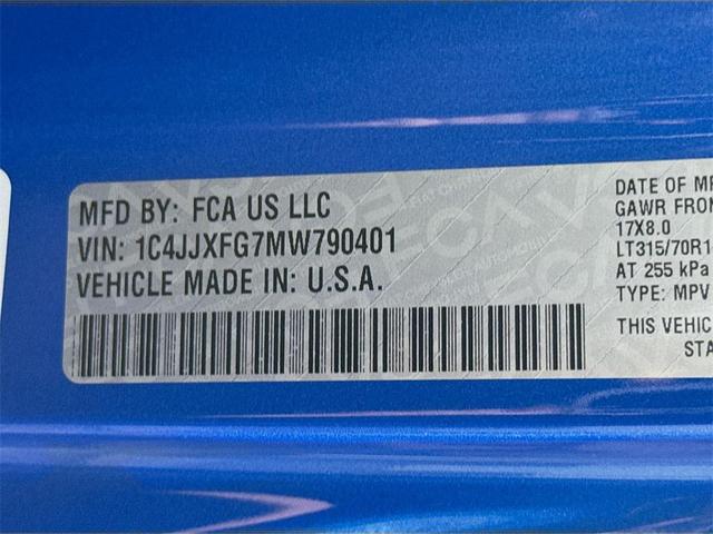 Photo of 2021 Hydro Blue Pearlcoat Jeep Wrangler Unlimited