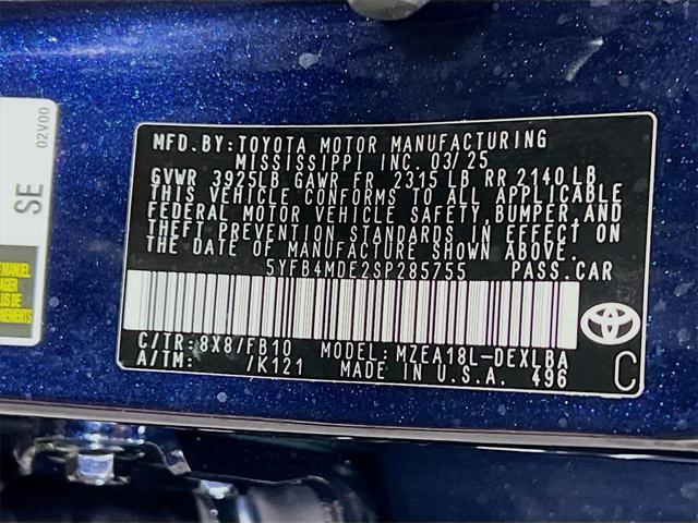 Photo of 2025 Blueprint Toyota Corolla