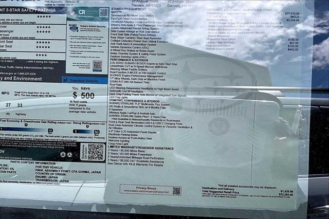 Photo of 2025 Magnetite Gray Metallic/Crystal Black Silica Subaru Crosstrek
